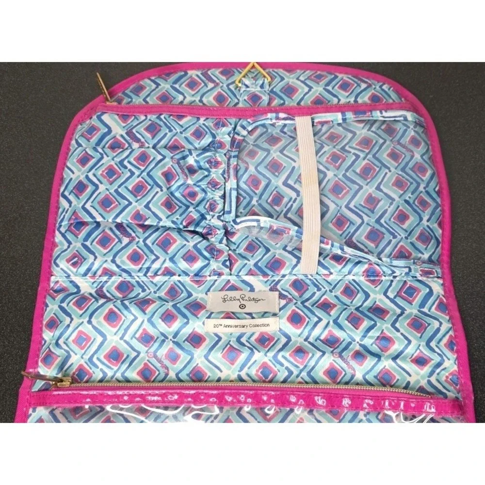 Lilly Pulitzer‎ Target Hanging Cosmetic Bag Valet Travel My Fans Makeup Toiletry